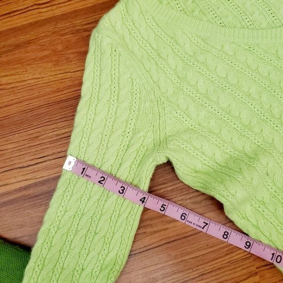 COPY - Sz sm wool blend Talbots Petite in celery green.  So so fluffy and  soft… - Picture 5 of 6